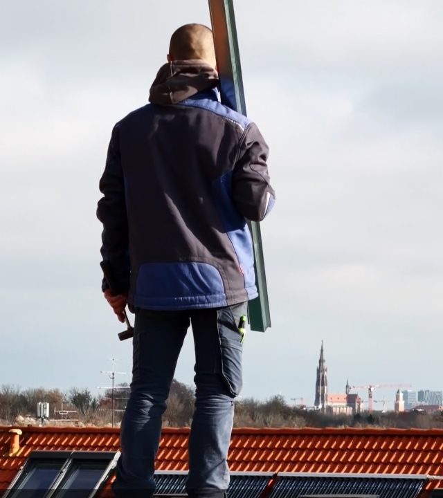 Nino Meier auf dem Dach